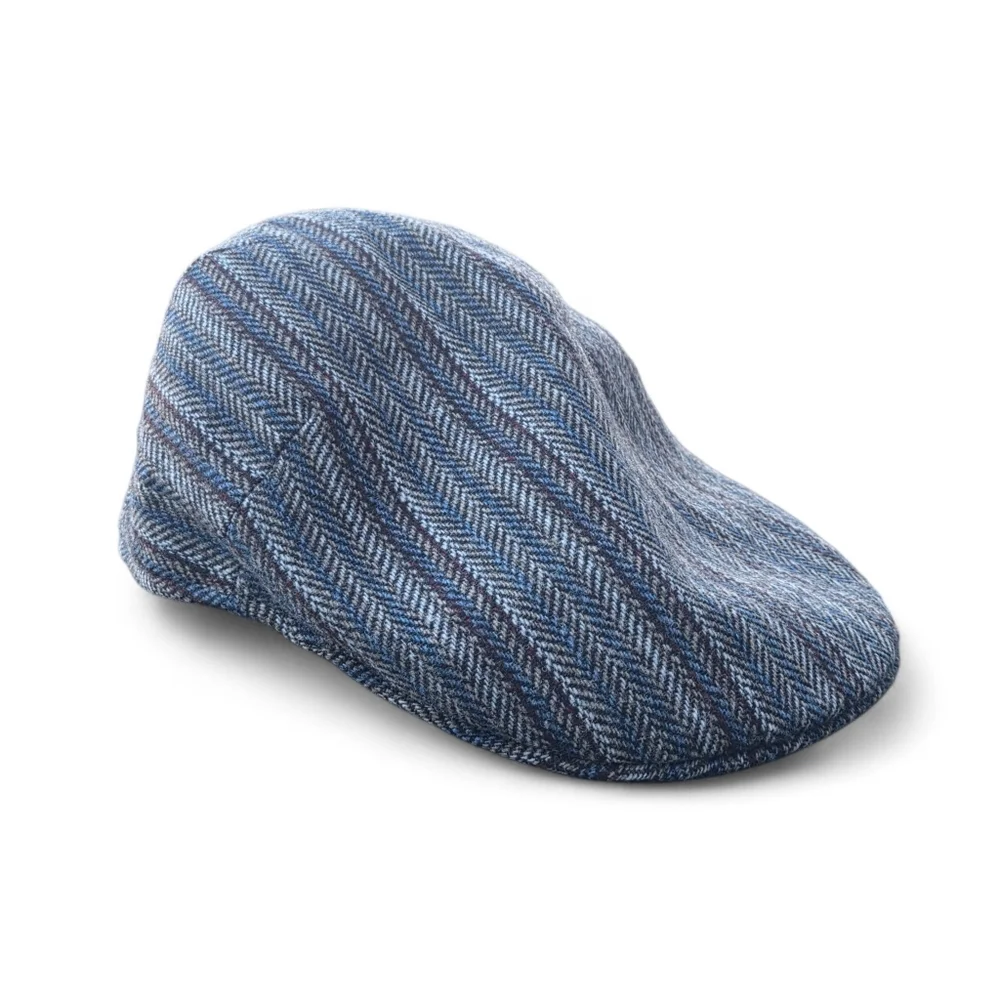 DOBBS Italian Wool Herringbone Newsboy Flat Hat Cap NWT Medium / 57 US 7 1/8
